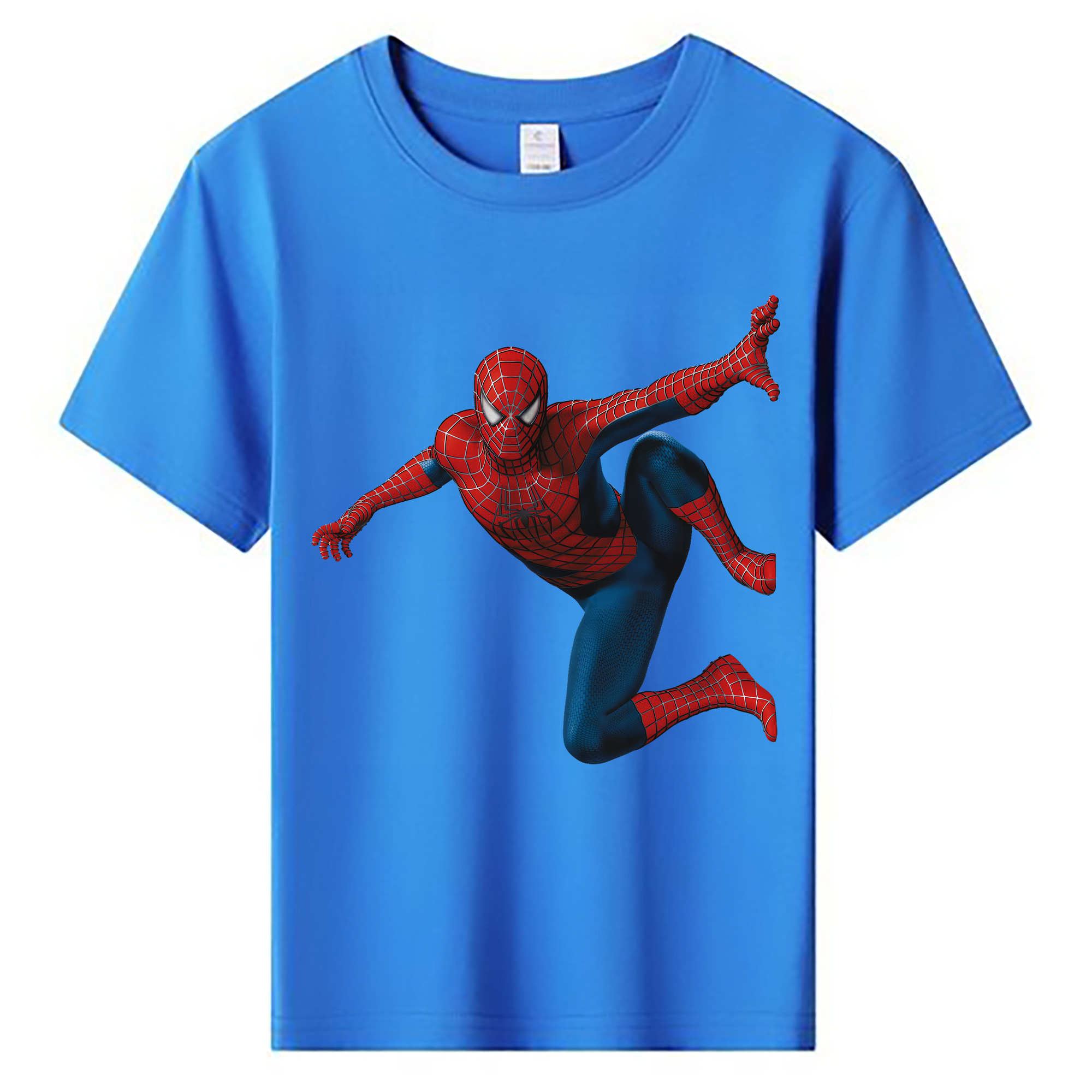 （画像用） Spider Man スパイダーマン 綿100％キッズTシャツ（フロントプリント）